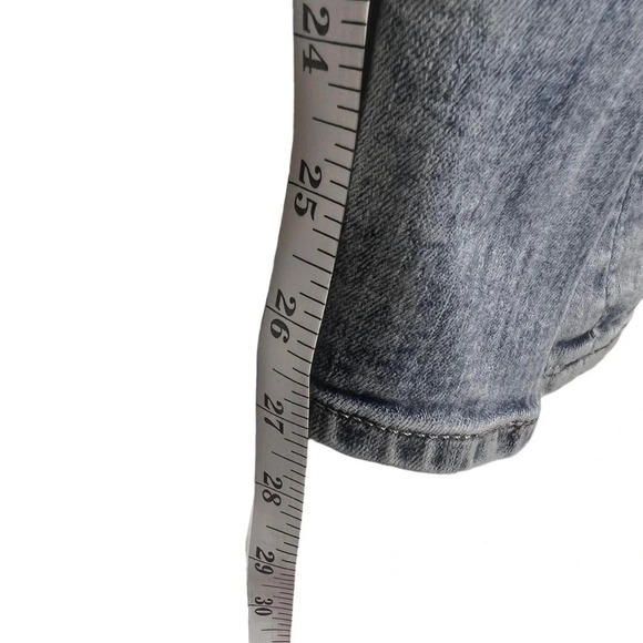 Express Acid wash jeans in excellent condition size 4 short 28 inch inseam - Picture 5 of 7